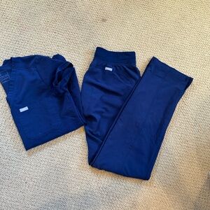 Figs navy blue XXS set